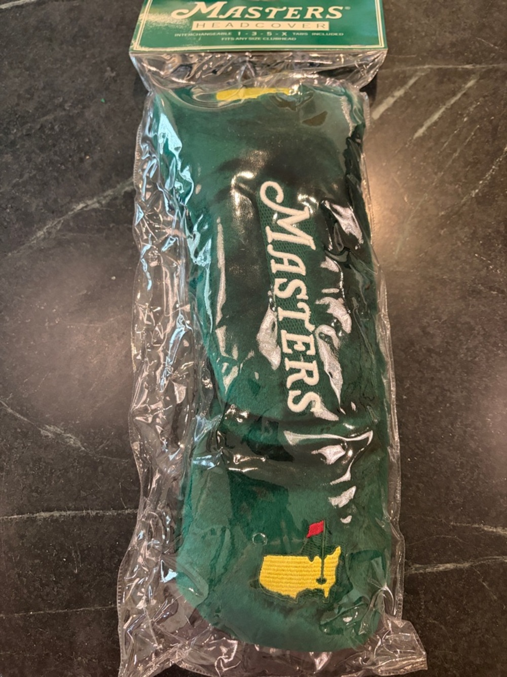 Masters Green Headcover with Embroidered Logo